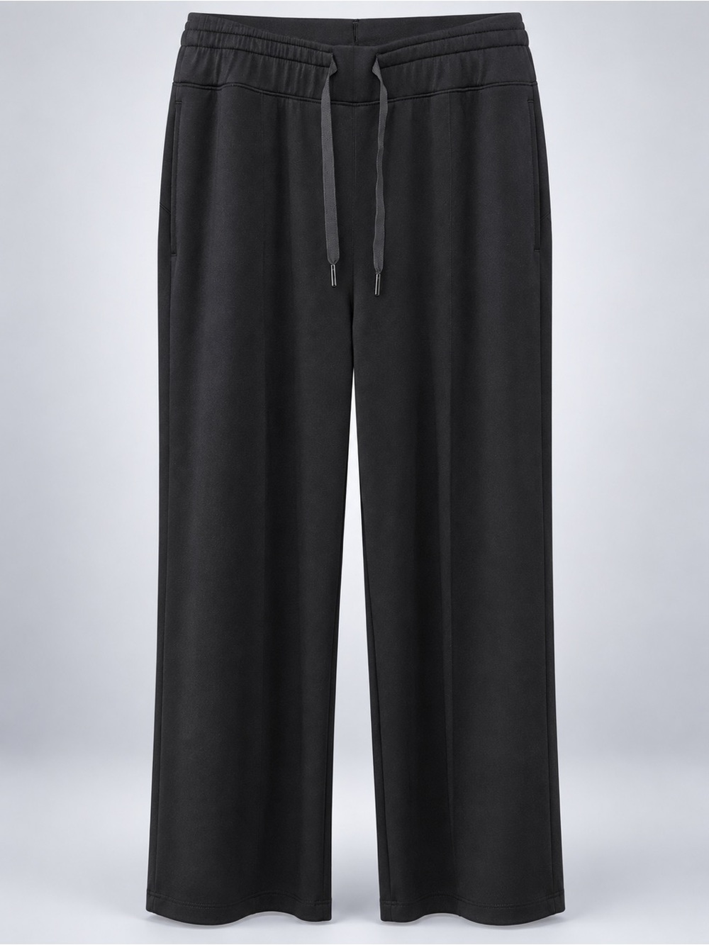 SPANX Black Wide-Leg Drawstring Pants